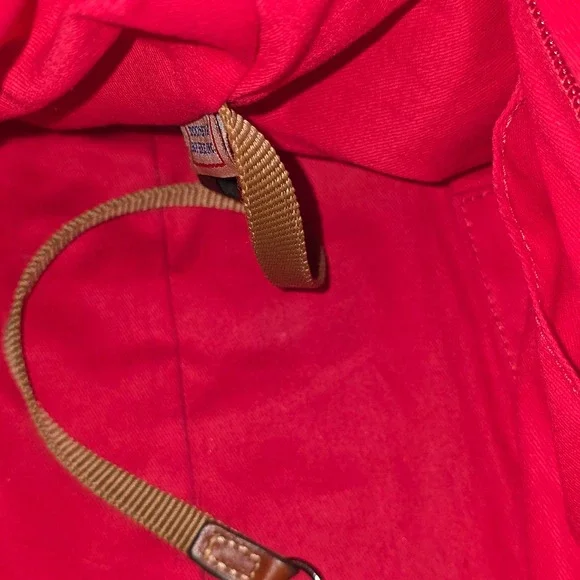 Dooney & Bourke Pebbled Leather Satchel Brown Ginger Braided Handle Tassel Bag - Picture 12 of 16